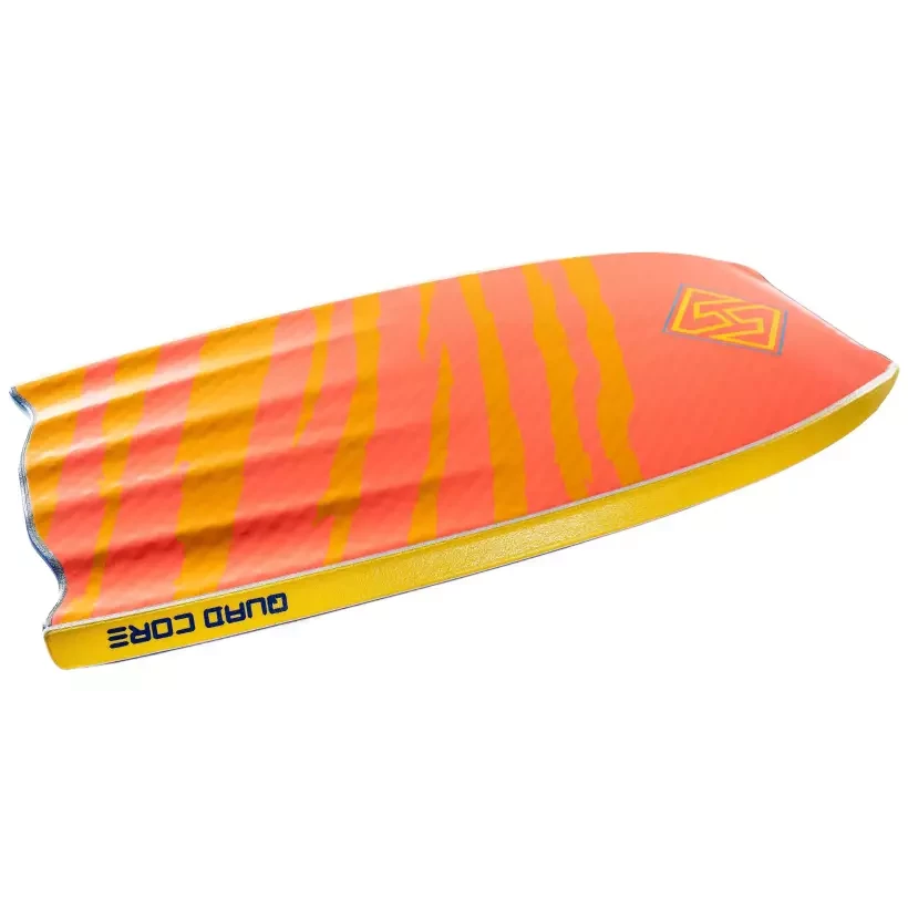 Bodyboard Hubboards Hubb Edition Quad Core PP Sci-Five Bat Tail Azul Escuro/Vermelho Coral