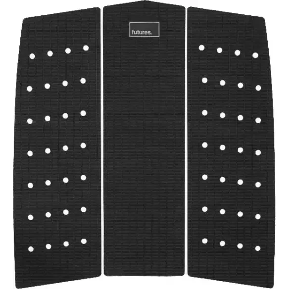 Grip da surf Futures Landing Pad 3 pezzi Black