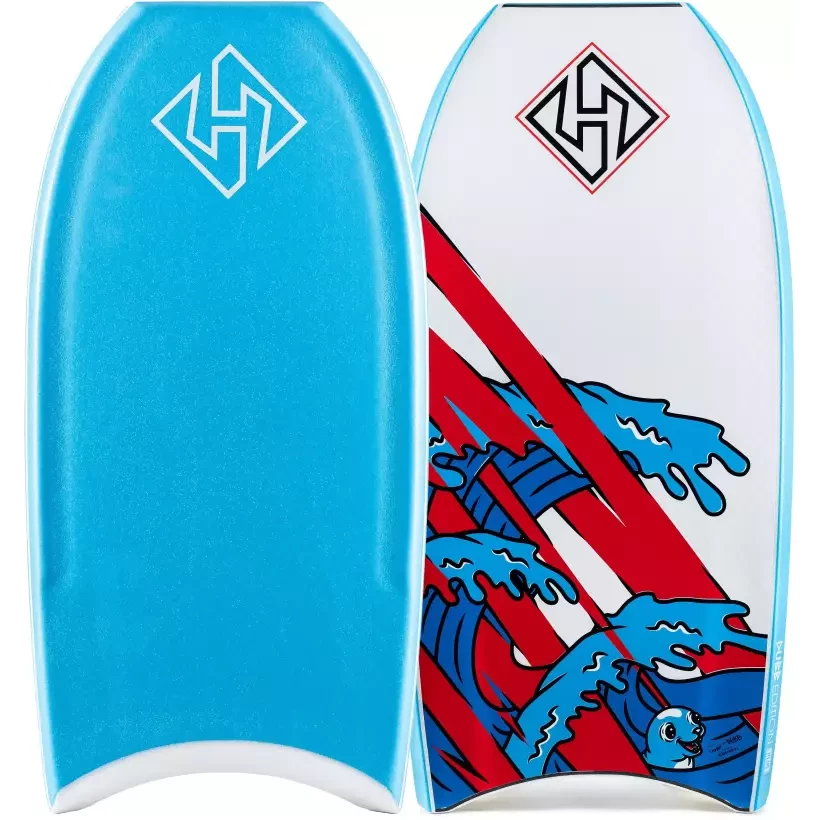 Hubboards Dubb Edition 1.5 PP Pro Flex Aqua/Graphic Bodyboard
