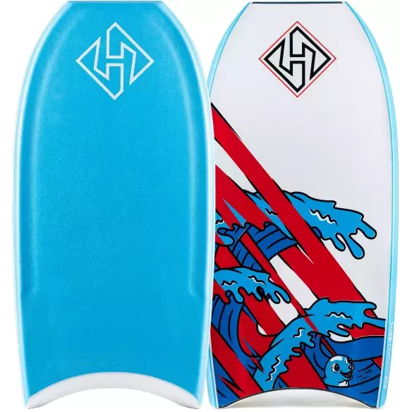 Hubboards Dubb Edition 1.5 PP Pro Flex Aqua/Graphic Bodyboard