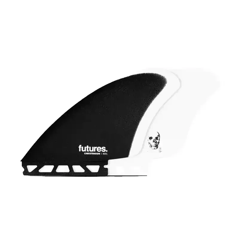 Futures Christenson Keel Fiberglass White / Black