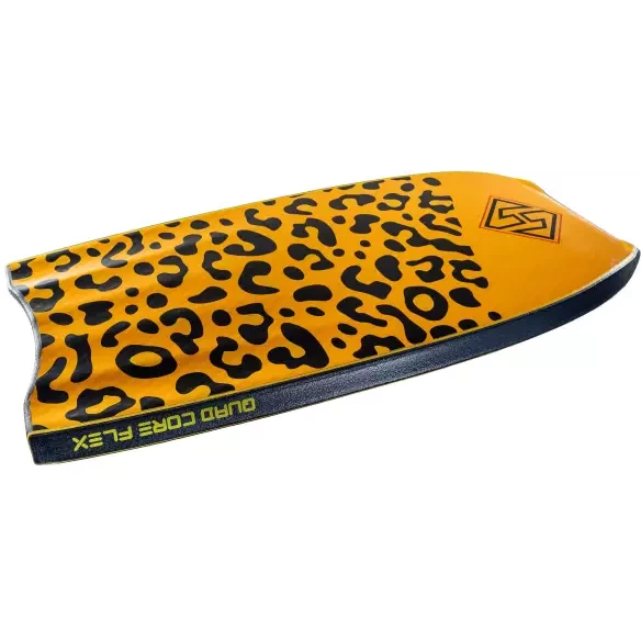 Bodyboard Hubboards Houston PP Quad Core Sci-Five Noir/Mandarine