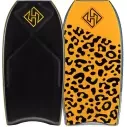 Bodyboard Hubboards Houston PP Quad Core Sci-Five Noir/Mandarine