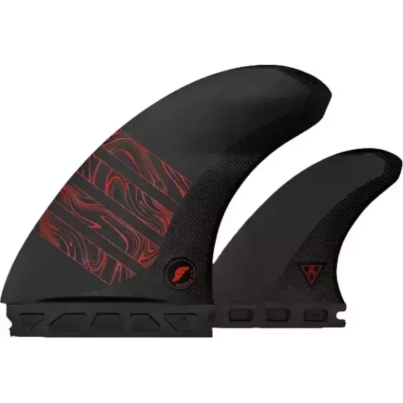 Pinne Futures Twin +1 Reverse Alpha Series Carbon Black