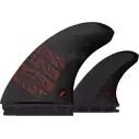 Futures Twin +1 Reverse Alpha Series Carbon Black Fins