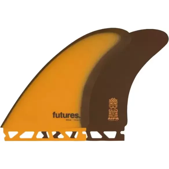 Quillas Futures Twin+1 Fiberglass Akila Aipa Brown
