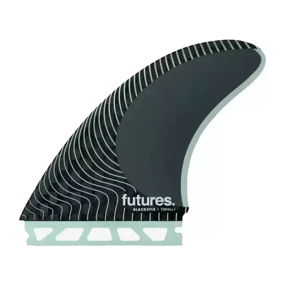 Futures Twin +1 Blackstix Frost Grey Finnen