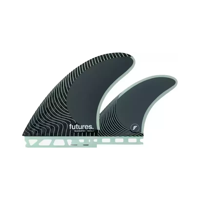 Pinne Futures Twin +1 Blackstix Frost Grey