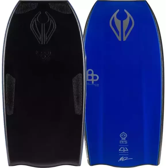 Tabla de bodyboard NMD Ben Player Quantum K19 PP Bat Tail Black/Dark Blue
