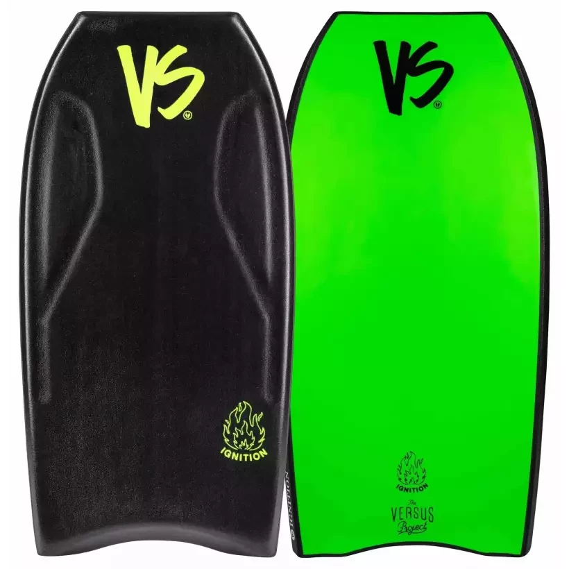 VERSUS Ignition Black/Bright Green Bodyboard