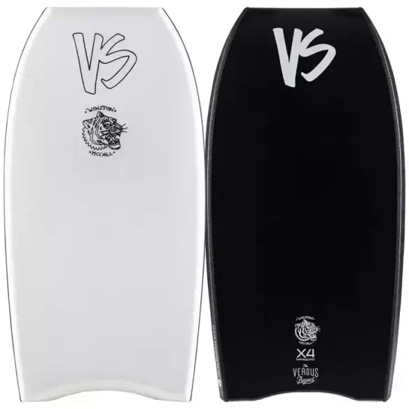 Tabla de bodyboard VS Winston McCall X4 Mini QUAD K19 PP White/Black