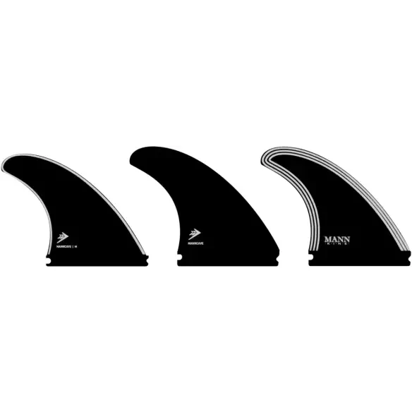 FIREWIRE Manncave Thruster Fins Black/White
