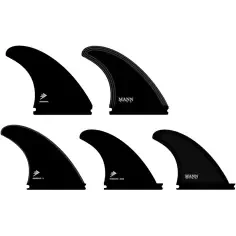Quilhas FIREWIRE Manncave 5 fin set Preto/Cinza 2