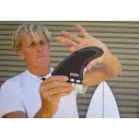 Quilhas FIREWIRE Manncave 5 fin set Black/White