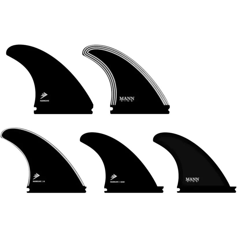 Quilhas FIREWIRE Manncave 5 fin set Black/White
