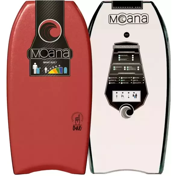 Tabla de bodyboard Moana One Red/White