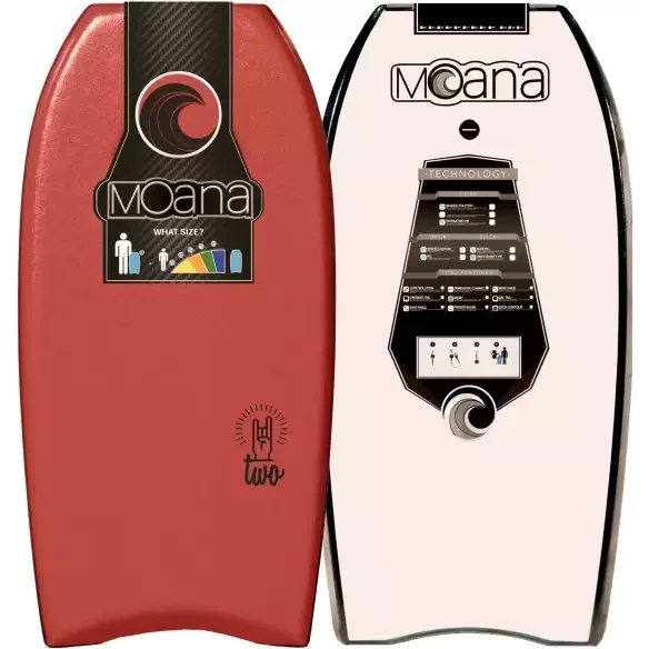 bodyboard Moana Two Red/White