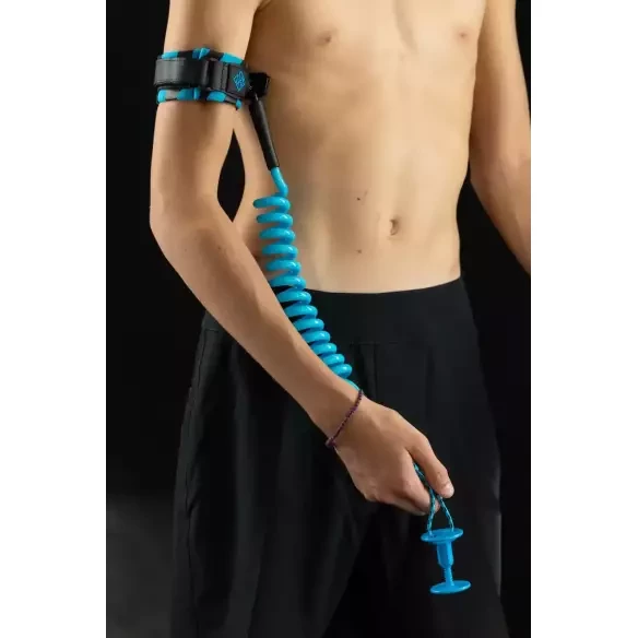 Hubboards Comp Bicep Bodyboard Leash Blue