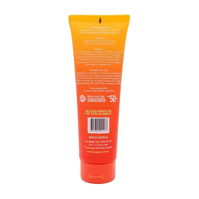Sonnencreme Ultra Clear Zinc Sunscreen SPF50 100 ml