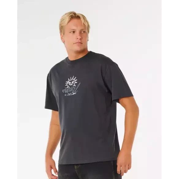 Rip Curl Inner Visions Rotten Sun Washed Black T-Shirt