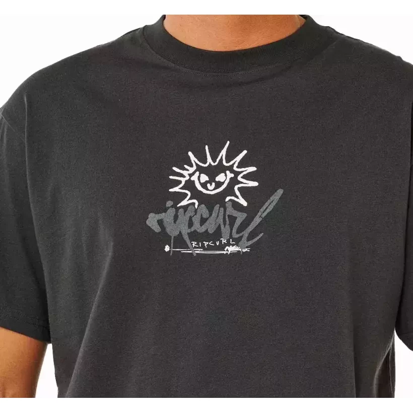 Rip Curl Inner Visions Rotten Sun Washed Black T-Shirt