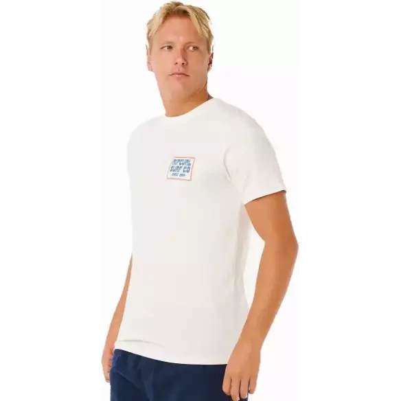Rip Curl T‑Shirt Pacific Rinse Sunrise Bone