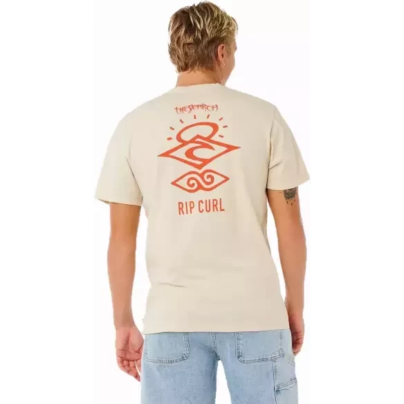 Maglietta Rip Curl Search Icon Vintage Bianco