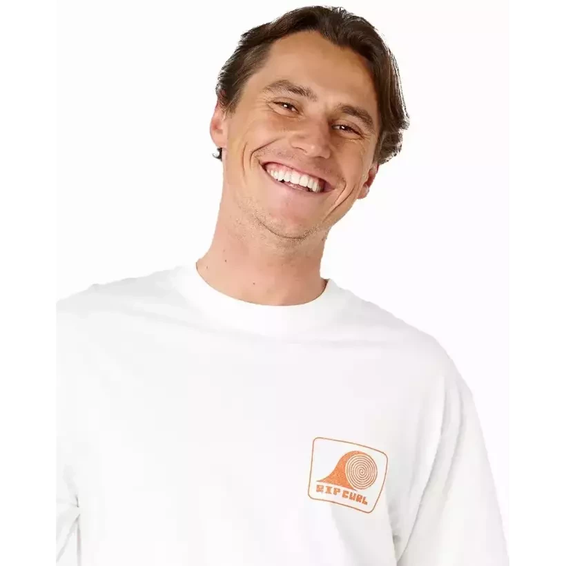 T-shirt Rip Curl Artist of The Search Rolling Wave Bone