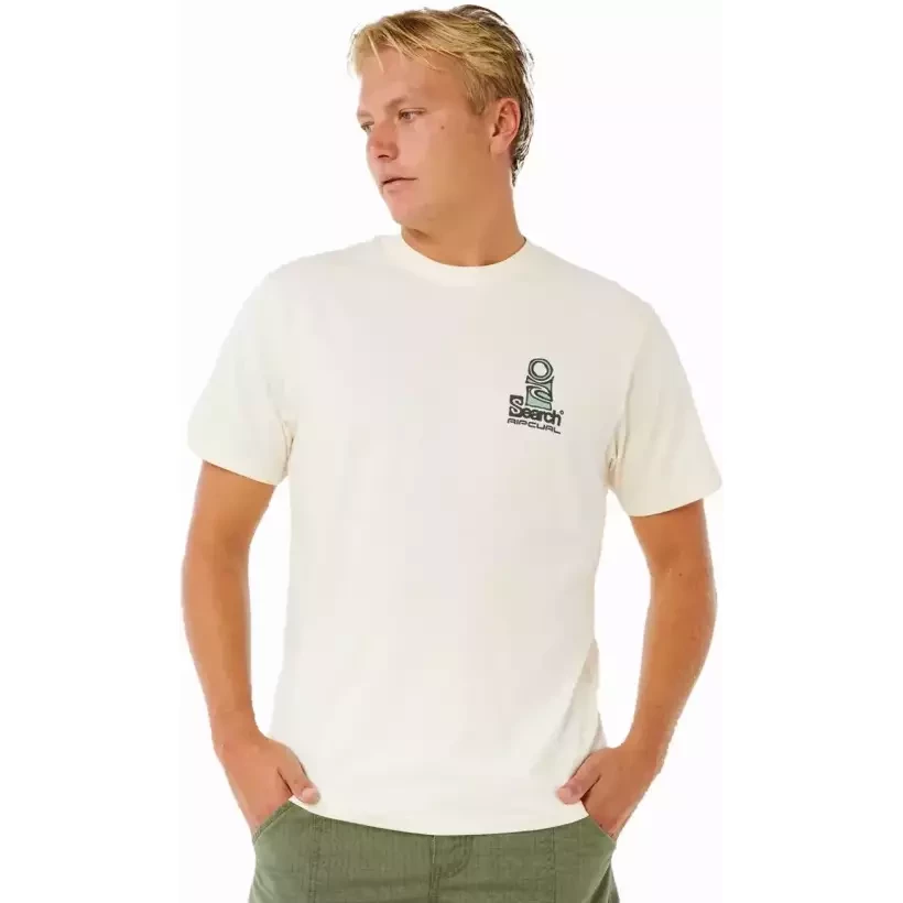 Rip Curl Vaporcool Search Stack T-Shirt Bone