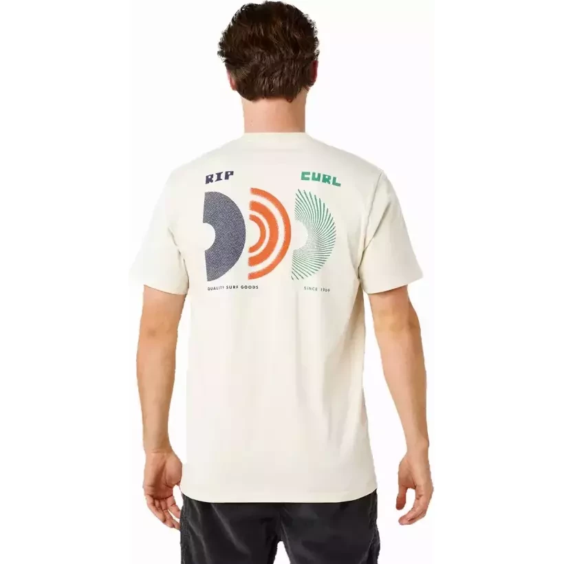 T-shirt Rip Curl Artist of The Search Rising blanc vintage