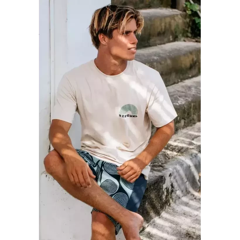T-shirt Rip Curl Artist of The Search Rising blanc vintage