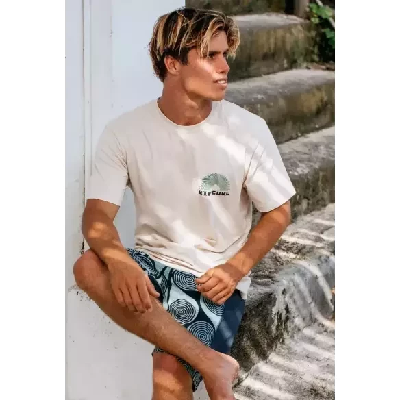 T-shirt Rip Curl Artist of The Search Rising blanc vintage