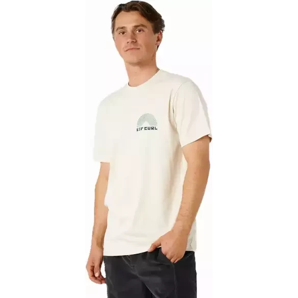 Rip Curl T‑Shirt Artist of The Search Rising Vintage Weiß