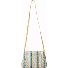 Bolso Rip Curl Crochet Framed Clutch Blue/Natural 2