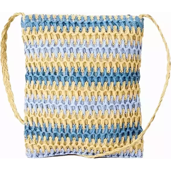Bolsa Rip Curl Crochet Framed Clutch Azul/Natural