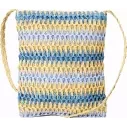 Bolsa Rip Curl Crochet Framed Clutch Azul/Natural