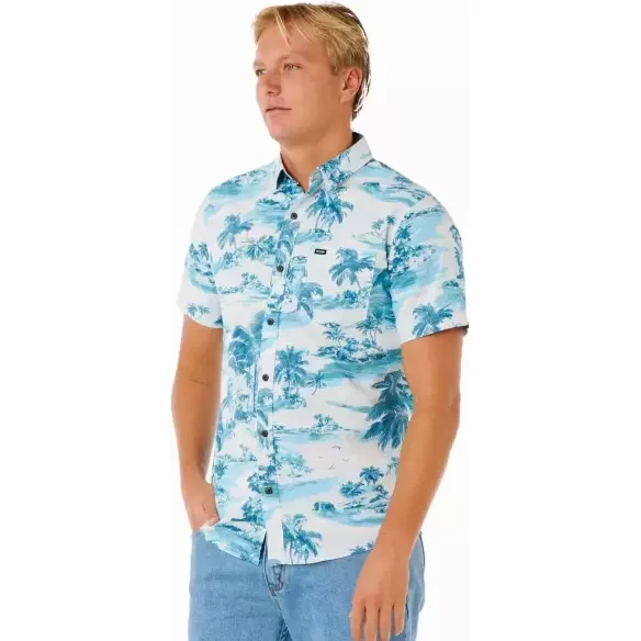 Rip Curl Sessions Glacier Blue overhemd
