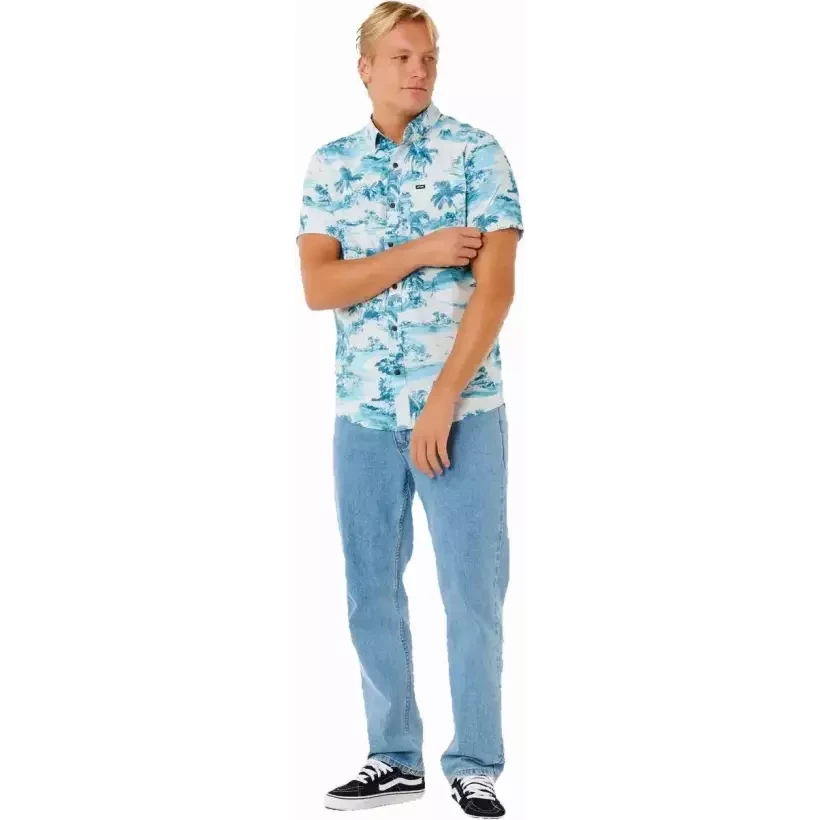 Rip Curl Sessions Glacier Blue overhemd