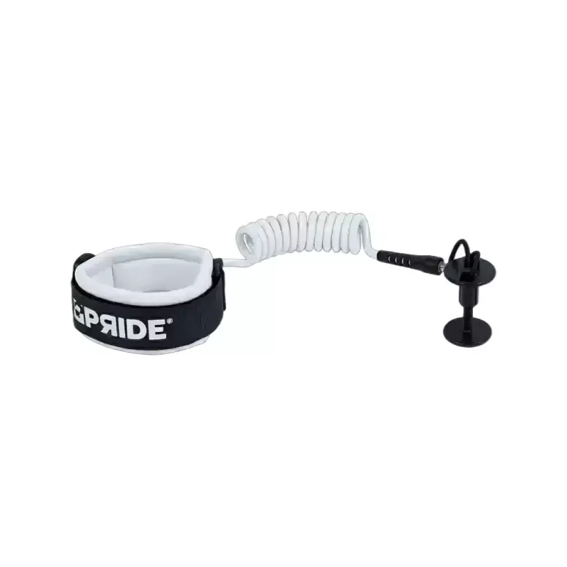 Leash de bodyboard Pride standard biceps White