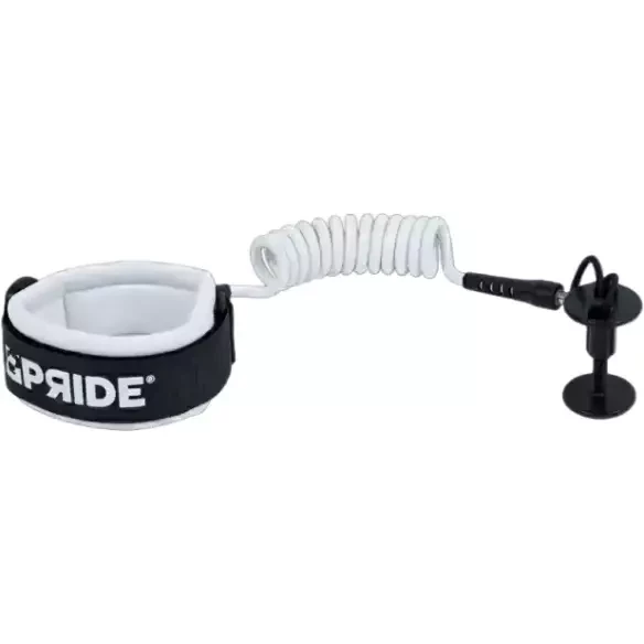 Leash de bodyboard Pride standard biceps White