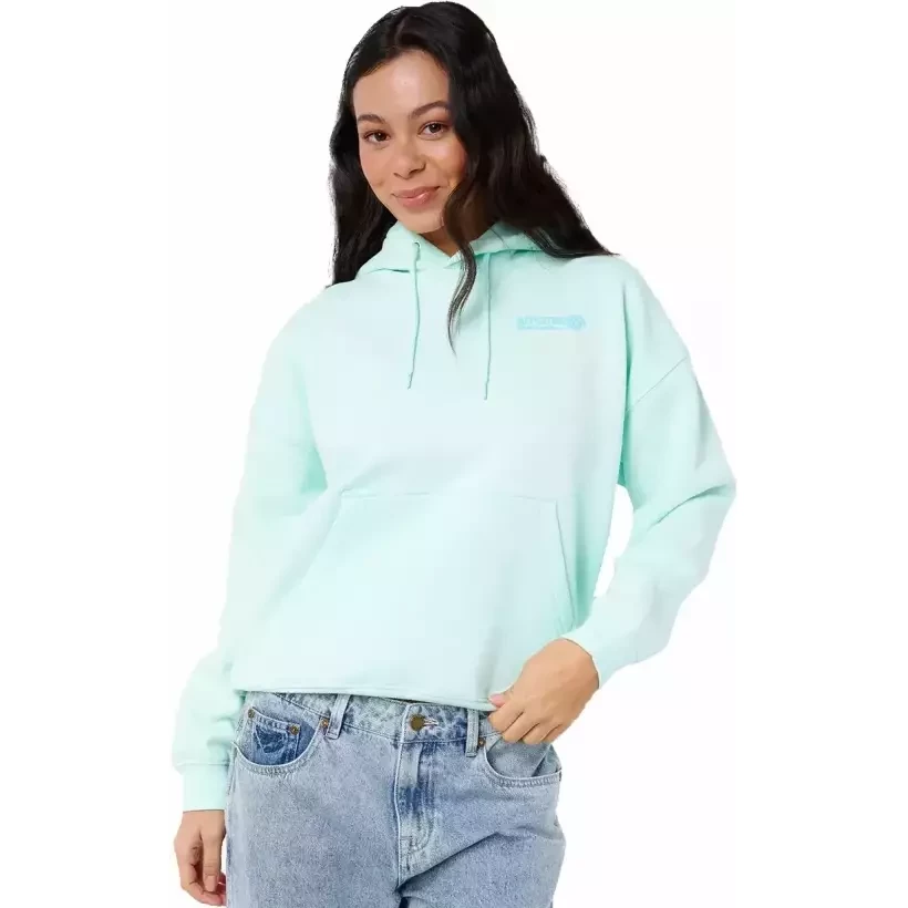 Sweat à capuche Rip Curl Surf Puff Heritage bleu clair