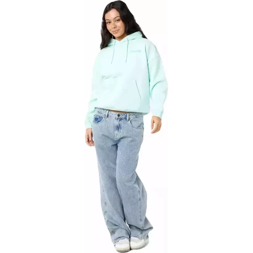 Rip Curl Surf Puff Heritage Kapuzenpullover Hellblau