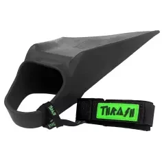 Leash de Pé de pato de bodyboard Thrash V-Grip Black Logo Green