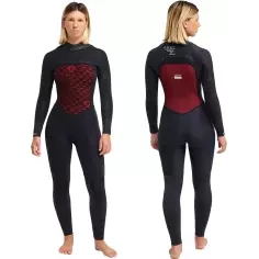 Neopreno Roxy Swell Natural 4/3mm FZ Hibiscus Real 2