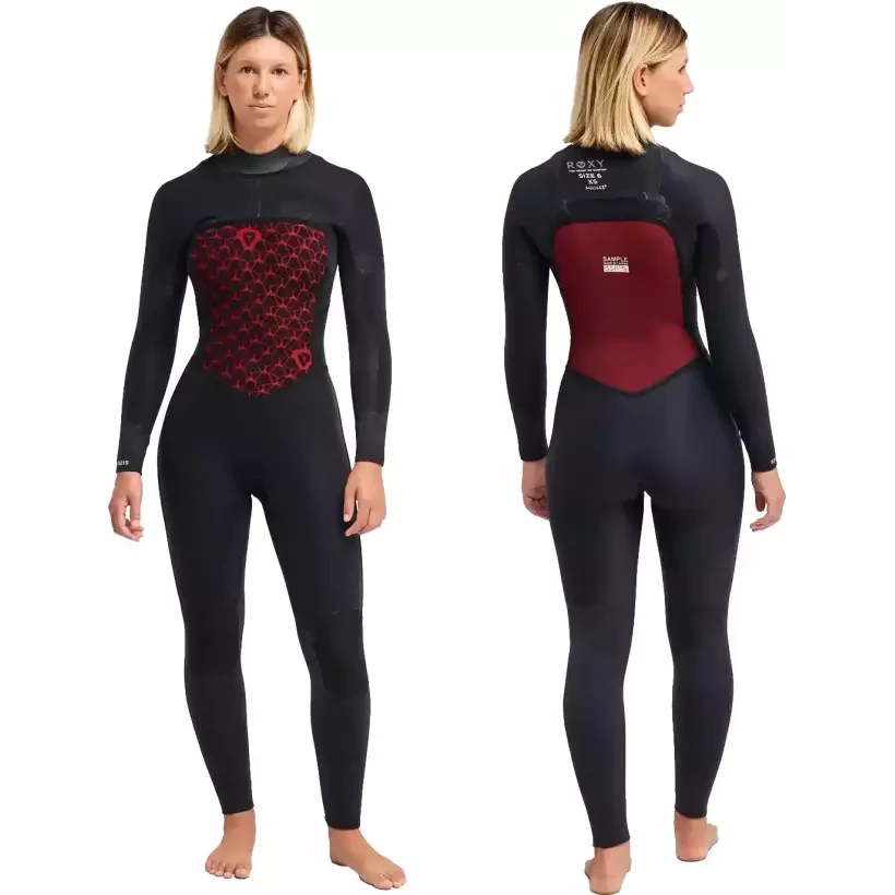 Muta in neoprene Roxy Swell Natural 4/3mm FZ Hibiscus Real