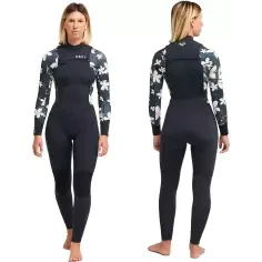 Roxy Swell Natural 4/3mm FZ Wetsuit Hibiscus Real