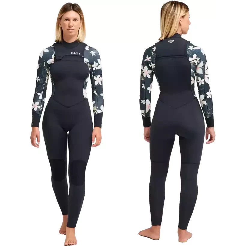 Roxy Swell Natural 4/3mm FZ Wetsuit Hibiscus Real