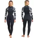 Roxy Swell Natural 4/3mm FZ Wetsuit Hibiscus Real