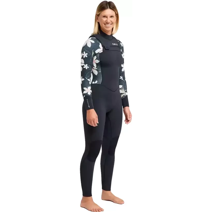 Roxy Swell Natural 4/3mm FZ Wetsuit Hibiscus Real