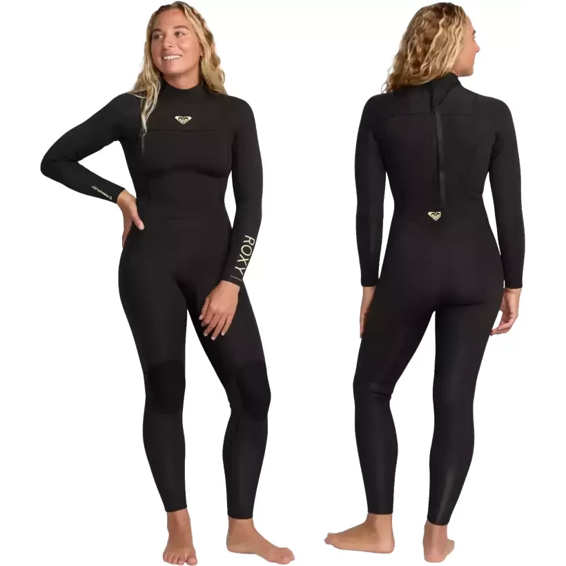 Neopreen Roxy Prologue+ BZ GBS Dames 4/3mm Zwart